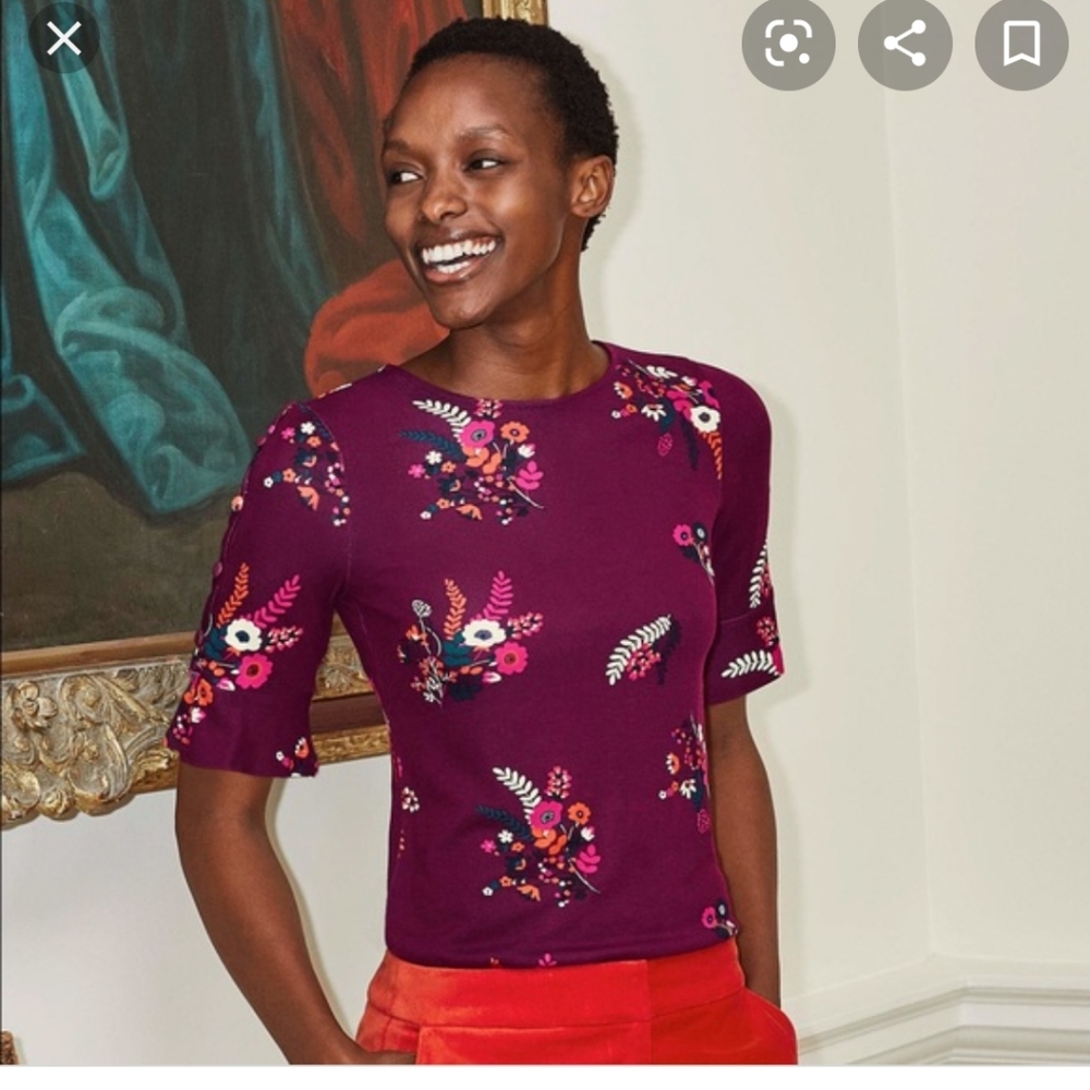 Boden Bella Ponte top